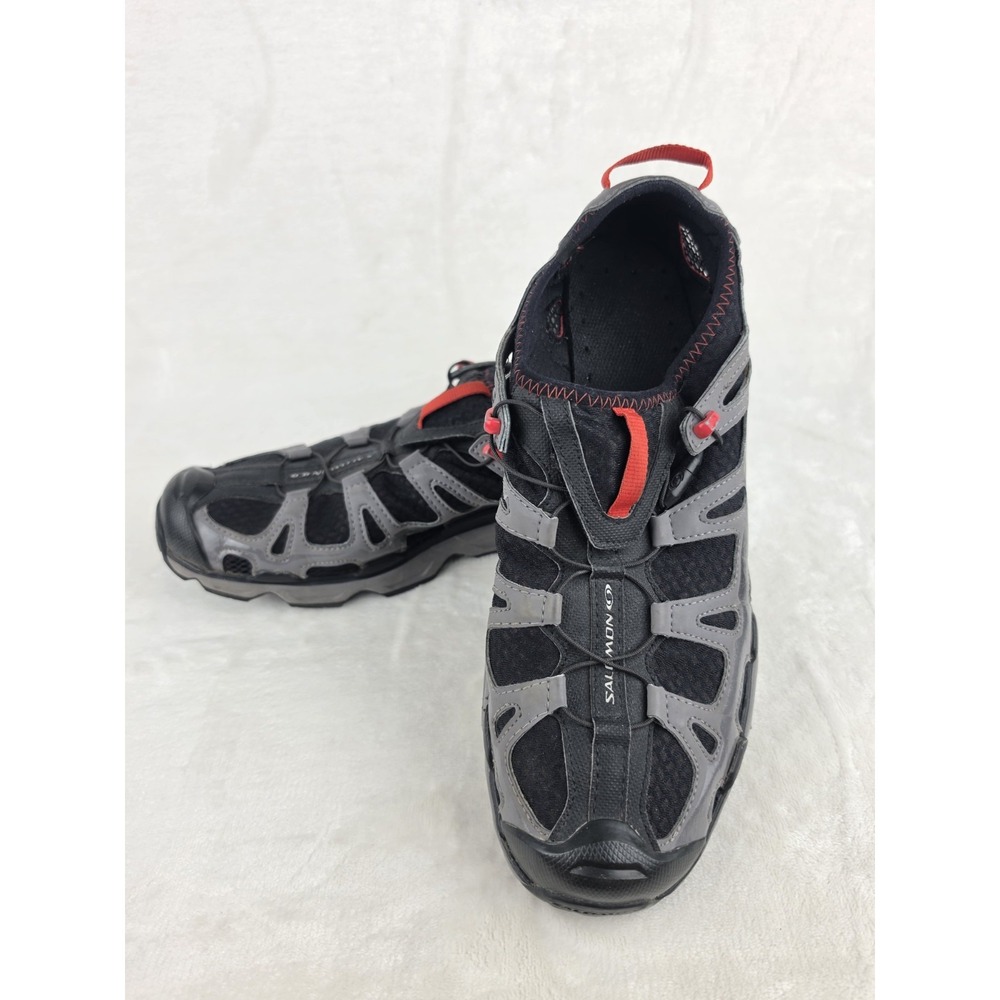 Salomon Techamphibian Water Shoes Mens 10 Black Red Contagrip